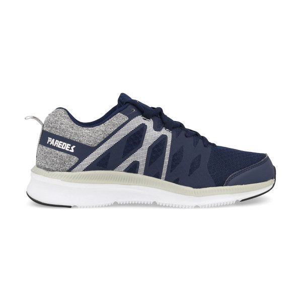 Men's sneakers ultra light and comfortable, in navy blue with gray and white details