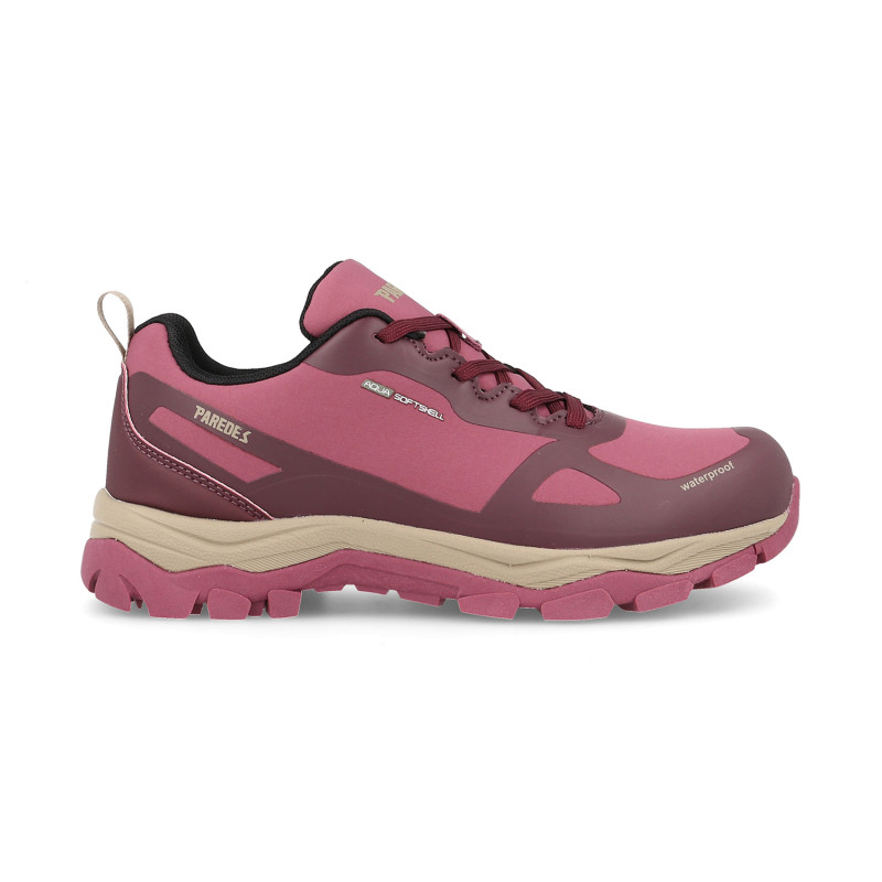 Zapatillas Trekking Mujer Ligereza Alfafara Burdeos