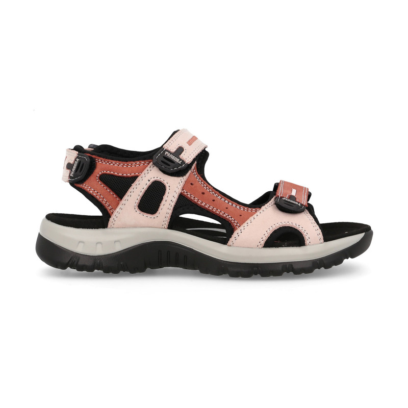 Sandalias outdoor mujer Banyotes en burdeos con suela Phylon+TPR