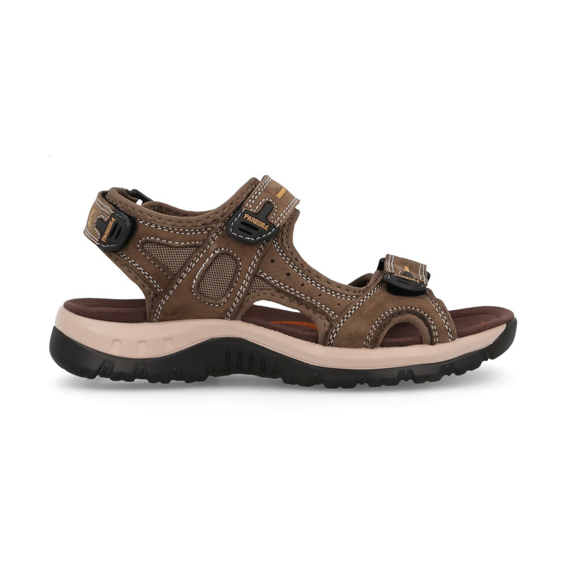 Sandalias outdoor mujer Banyotes en marrón claro con suela Phylon+TPR