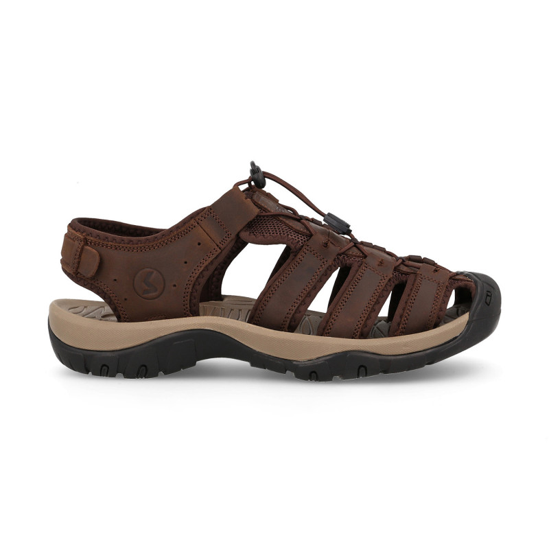 Sandalias trekking hombre Ayuelas en marrón oscuro con suela Phylon+TPR