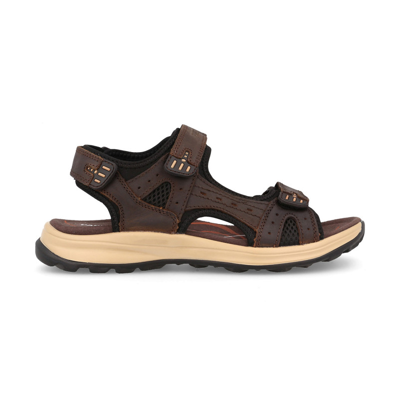 Sandalias trekking hombre Adelán en marrón oscuro con suela Phylon+TPR