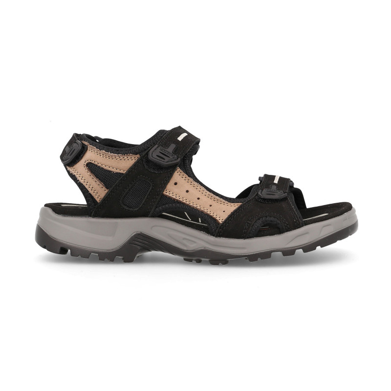 Sandalias outdoor hombre Aral en negro con suela Phylon+TPR