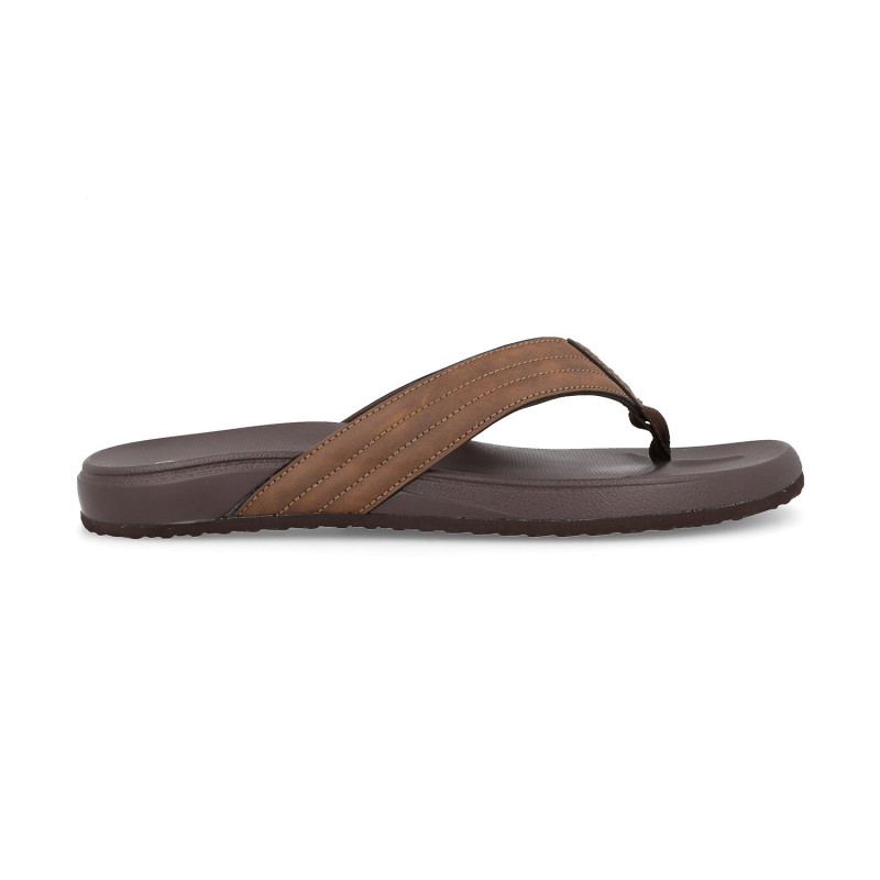 Sandalias casual hombre Coy en marrón oscuro con suela EVA+TPR