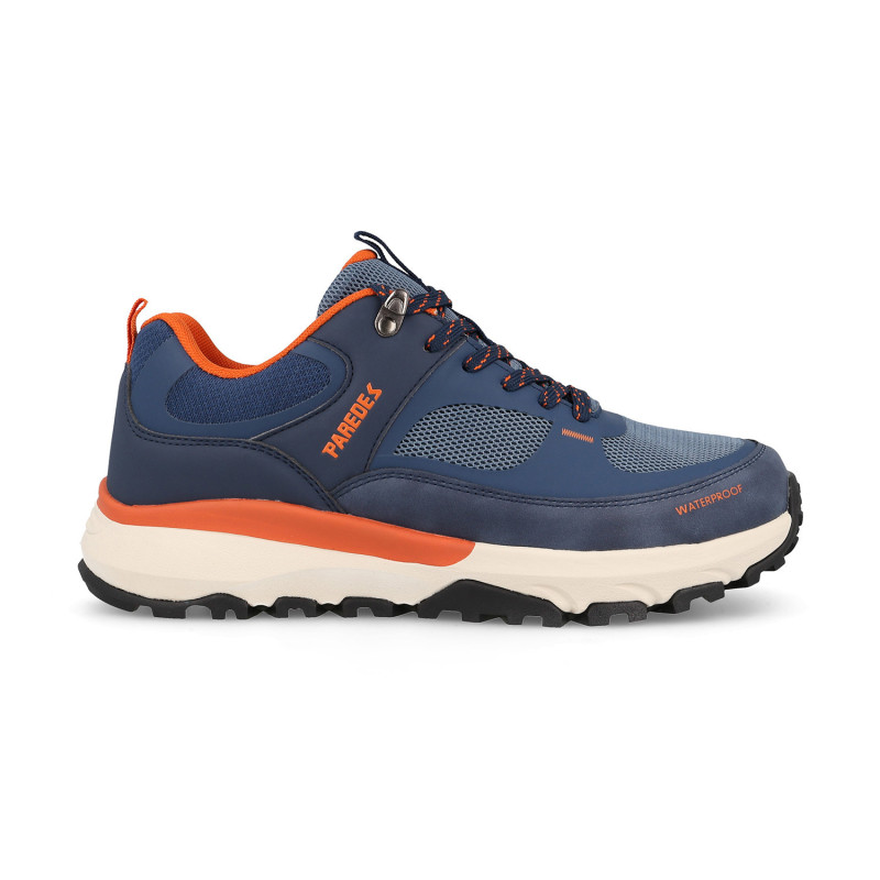 Zapatillas trekking hombre Lamas en azul marino con tecnología waterproof PARETEX