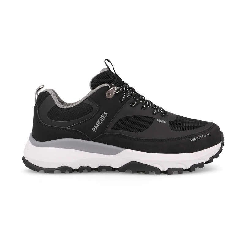 Zapatillas trekking hombre Lamas en negro con tecnología waterproof PARETEX