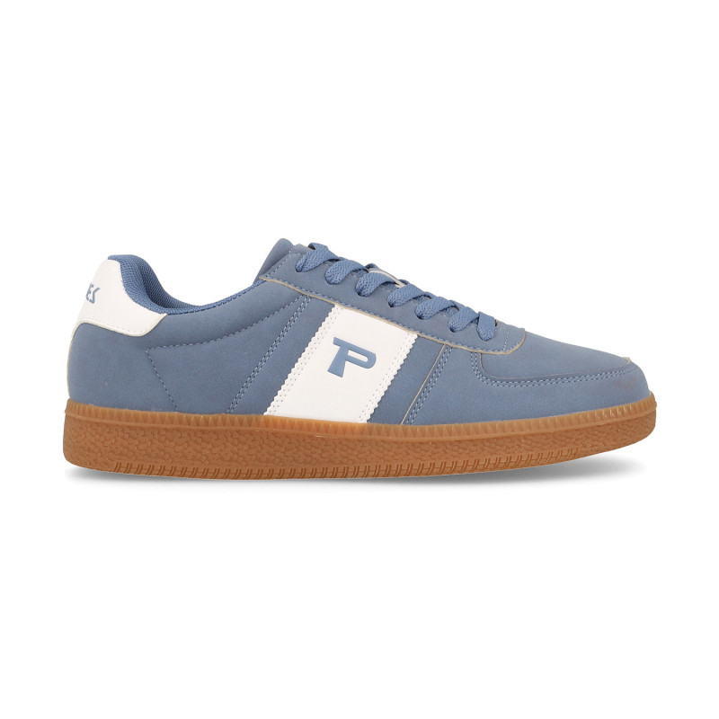 Zapatillas casual hombre Itara en azul marino con diseño retro y la icónica 'P'