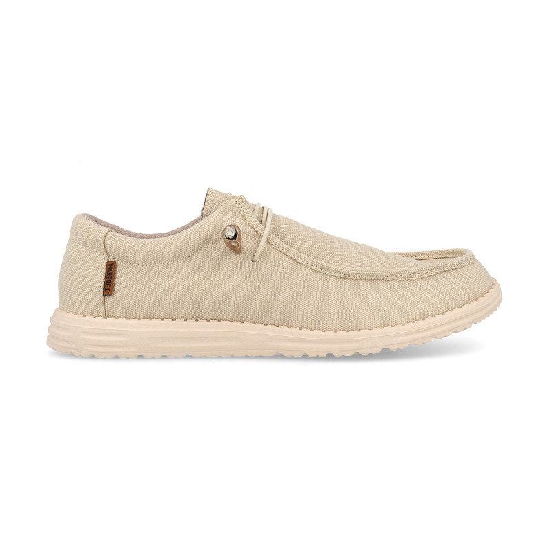 Zapatillas casual hombre Naval en beige con diseño fresco