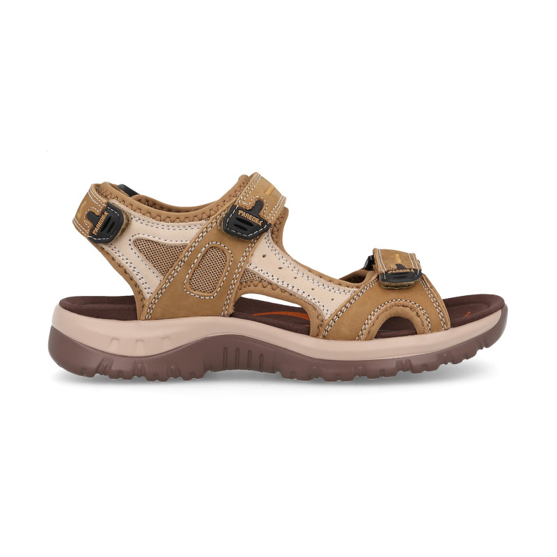 Sandalias outdoor mujer Banyotes beige