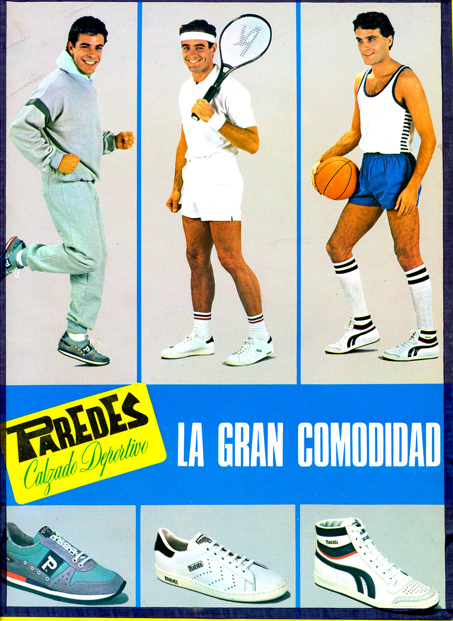 Zapatillas Paredes. Retro y nostalgia ochentera, Paredes